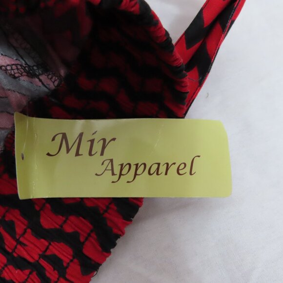 Gorgeous Red and Black Mexican Dancer Circle Flare Skirt - Picture 10 of 12